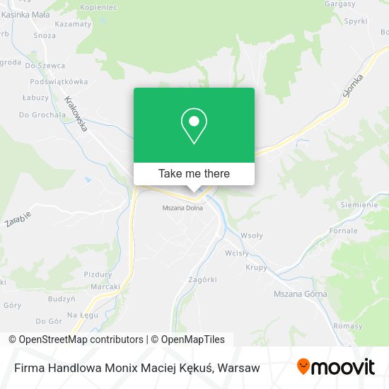 Firma Handlowa Monix Maciej Kękuś map