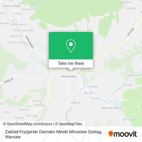 Zaklad Fryzjerski Damsko Meski Miroslaw Szelag map