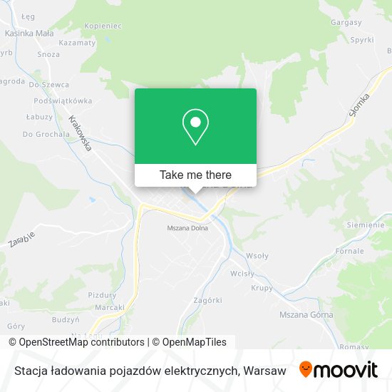 Stacja ładowania pojazdów elektrycznych map