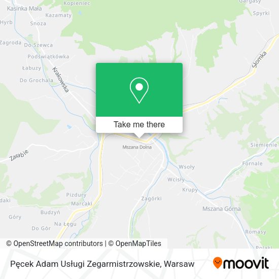 Pęcek Adam Usługi Zegarmistrzowskie map