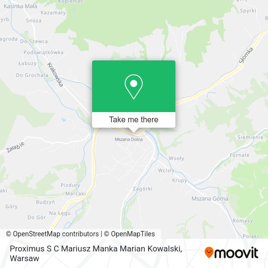 Proximus S C Mariusz Manka Marian Kowalski map