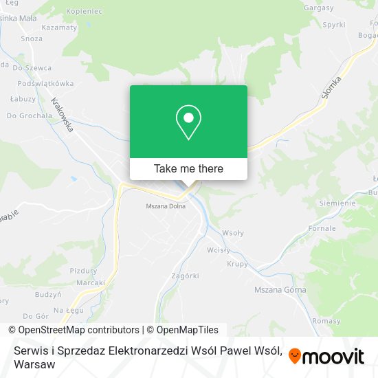 Serwis i Sprzedaz Elektronarzedzi Wsól Pawel Wsól map