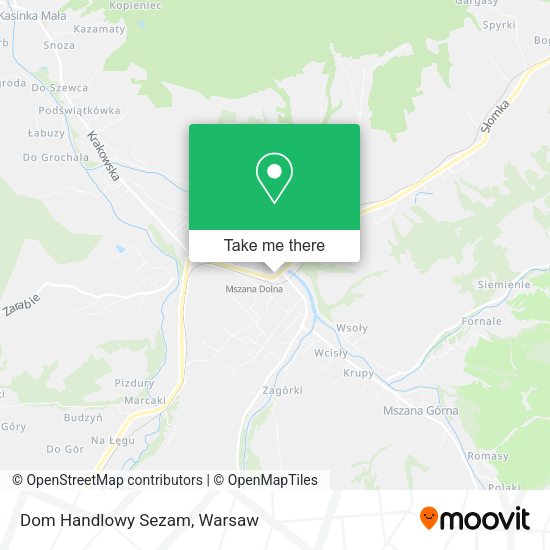 Dom Handlowy Sezam map