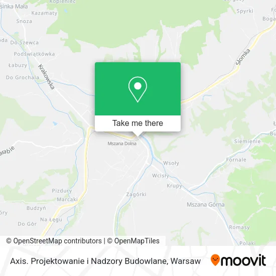 Карта Axis. Projektowanie i Nadzory Budowlane