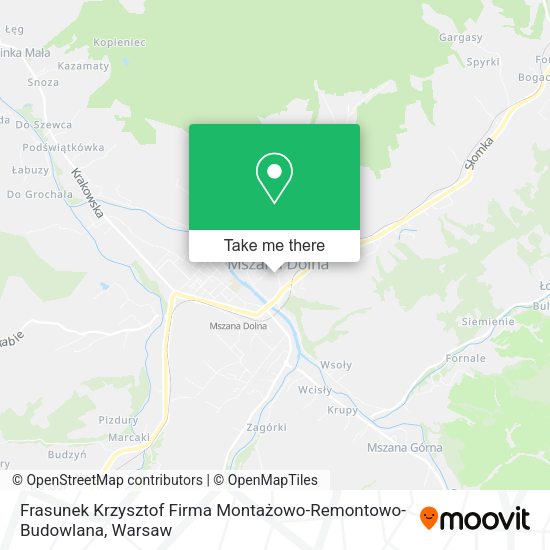 Frasunek Krzysztof Firma Montażowo-Remontowo-Budowlana map