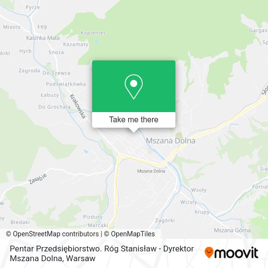 Pentar Przedsiębiorstwo. Róg Stanisław - Dyrektor Mszana Dolna map