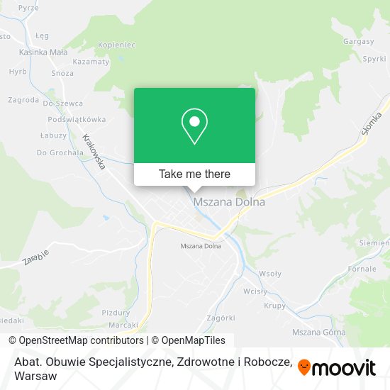 Abat. Obuwie Specjalistyczne, Zdrowotne i Robocze map