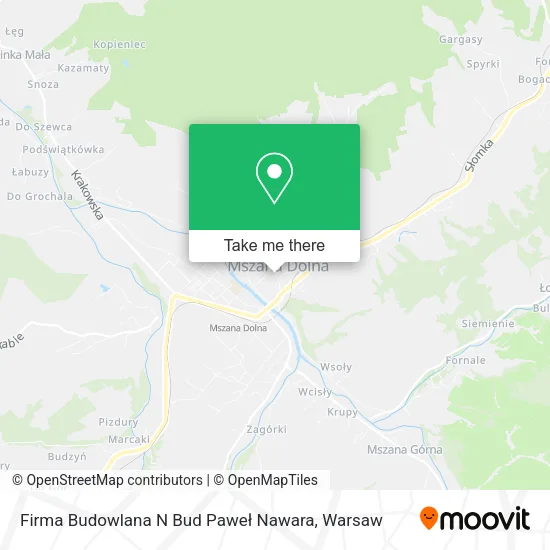 Карта Firma Budowlana N Bud Paweł Nawara