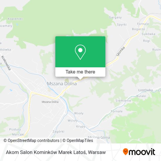 Akom Salon Kominków Marek Latoś map