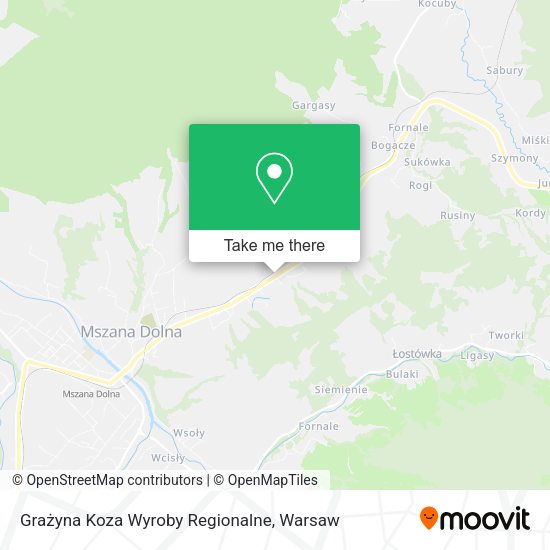 Карта Grażyna Koza Wyroby Regionalne