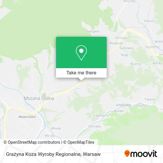 Карта Grażyna Koza Wyroby Regionalne