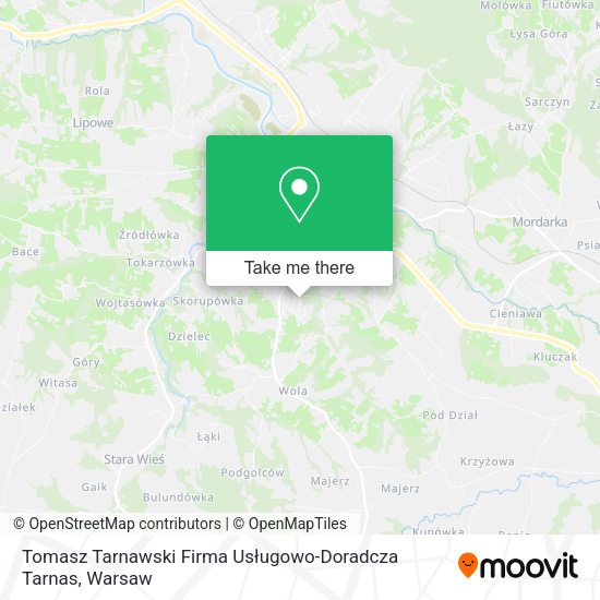 Карта Tomasz Tarnawski Firma Usługowo-Doradcza Tarnas