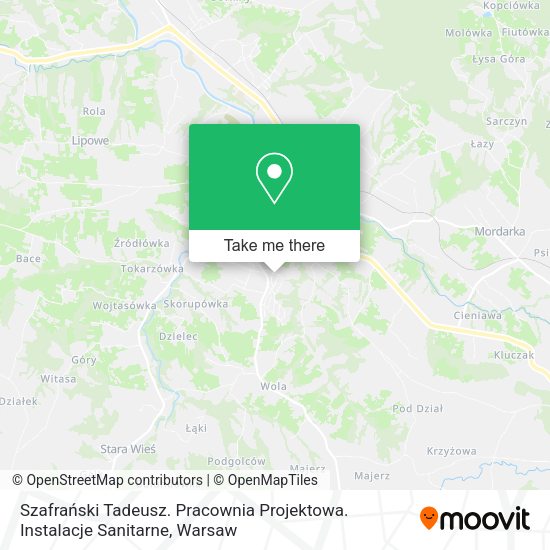 Szafrański Tadeusz. Pracownia Projektowa. Instalacje Sanitarne map