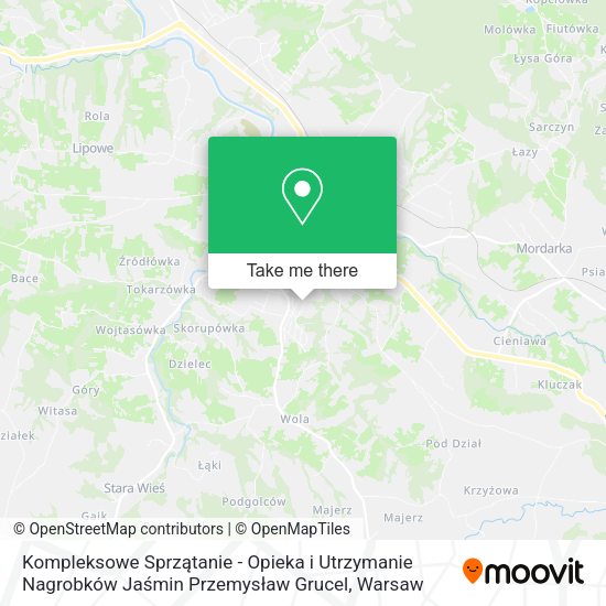 Kompleksowe Sprzątanie - Opieka i Utrzymanie Nagrobków Jaśmin Przemysław Grucel map