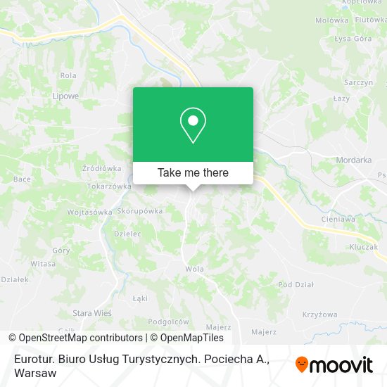 Eurotur. Biuro Usług Turystycznych. Pociecha A. map