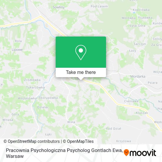 Карта Pracownia Psychologiczna Psycholog Gontlach Ewa