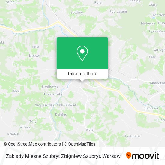 Zaklady Miesne Szubryt Zbigniew Szubryt map