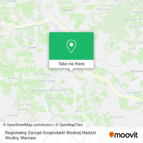 Regionalny Zarząd Gospodarki Wodnej Nadzór Wodny map