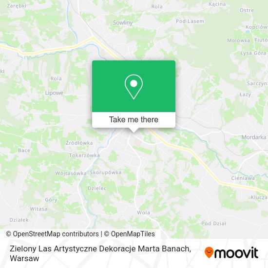 Zielony Las Artystyczne Dekoracje Marta Banach map