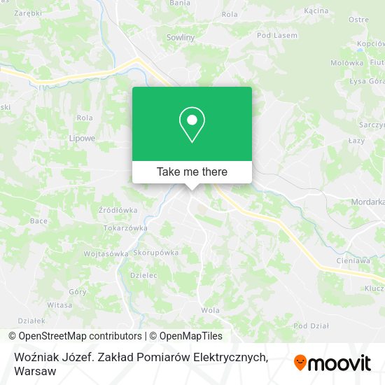 Woźniak Józef. Zakład Pomiarów Elektrycznych map