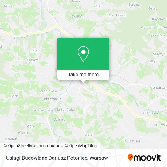 Usługi Budowlane Dariusz Potoniec map