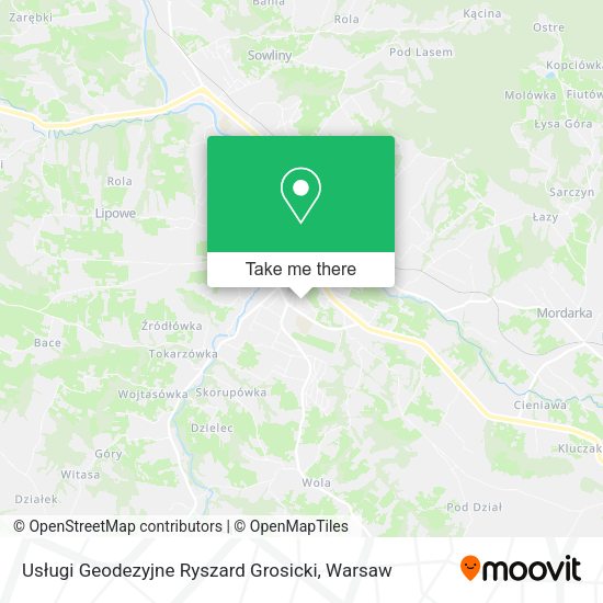 Usługi Geodezyjne Ryszard Grosicki map