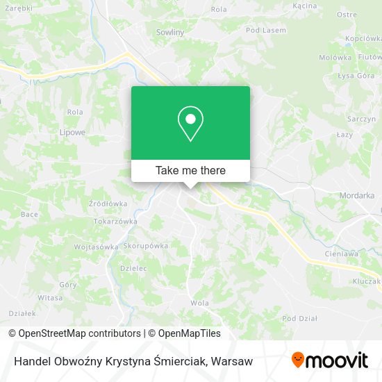 Handel Obwoźny Krystyna Śmierciak map