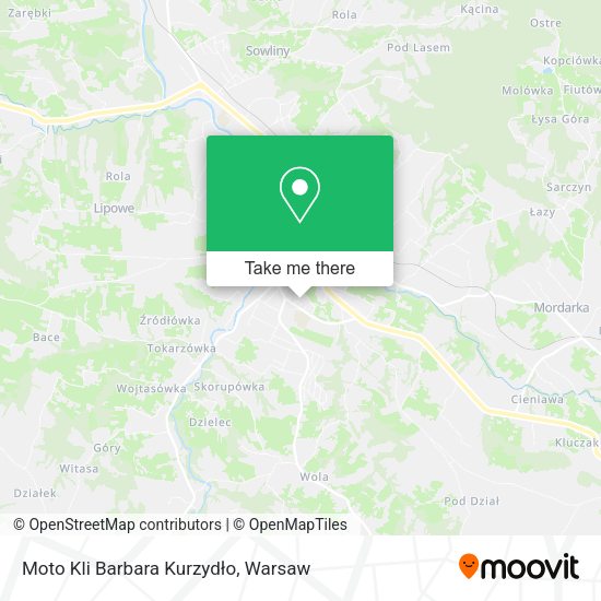 Moto Kli Barbara Kurzydło map