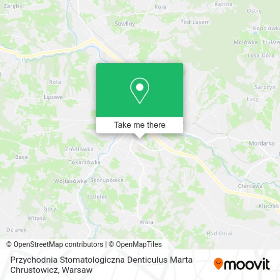 Карта Przychodnia Stomatologiczna Denticulus Marta Chrustowicz