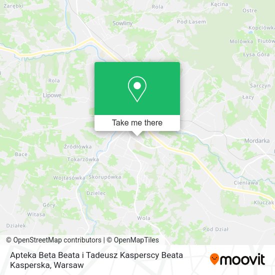 Apteka Beta Beata i Tadeusz Kasperscy Beata Kasperska map