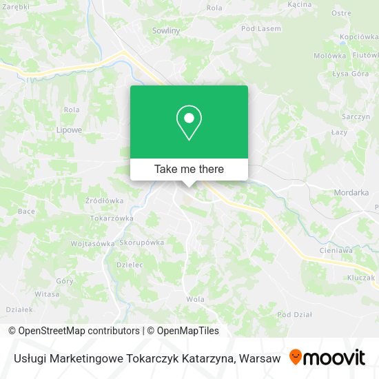 Карта Usługi Marketingowe Tokarczyk Katarzyna