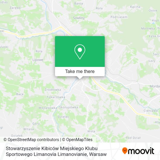 Stowarzyszenie Kibiców Miejskiego Klubu Sportowego Limanovia Limanovianie map