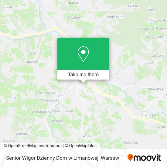 Senior-Wigor Dzienny Dom w Limanowej map