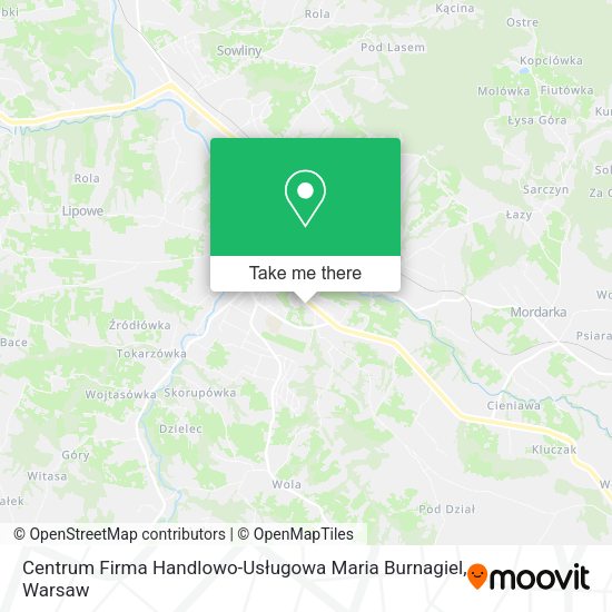 Centrum Firma Handlowo-Usługowa Maria Burnagiel map