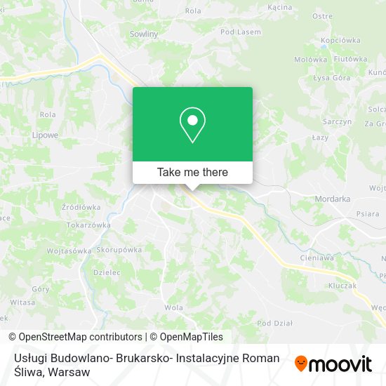 Usługi Budowlano- Brukarsko- Instalacyjne Roman Śliwa map