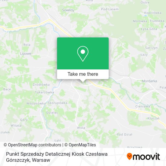 Punkt Sprzedaży Detalicznej Kiosk Czesława Górszczyk map