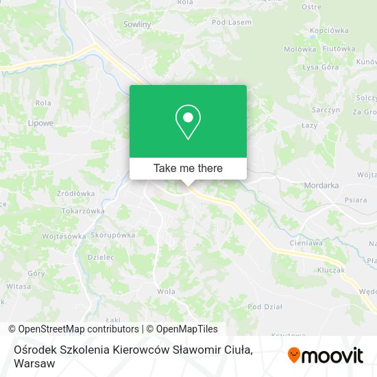 Ośrodek Szkolenia Kierowców Sławomir Ciuła map