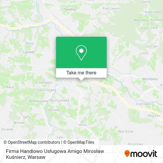 Firma Handlowo Usługowa Amigo Mirosław Kuśnierz map