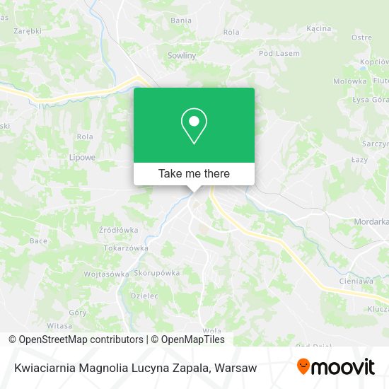 Kwiaciarnia Magnolia Lucyna Zapala map