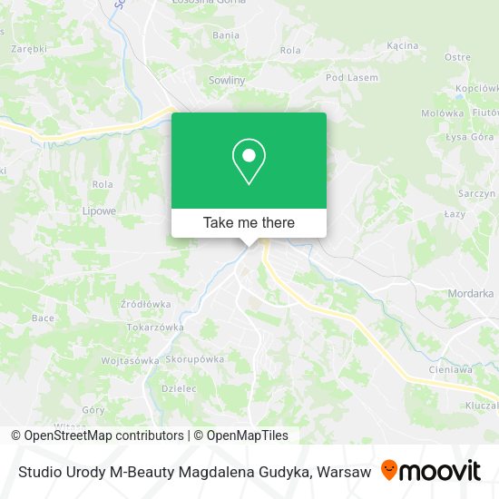 Studio Urody M-Beauty Magdalena Gudyka map