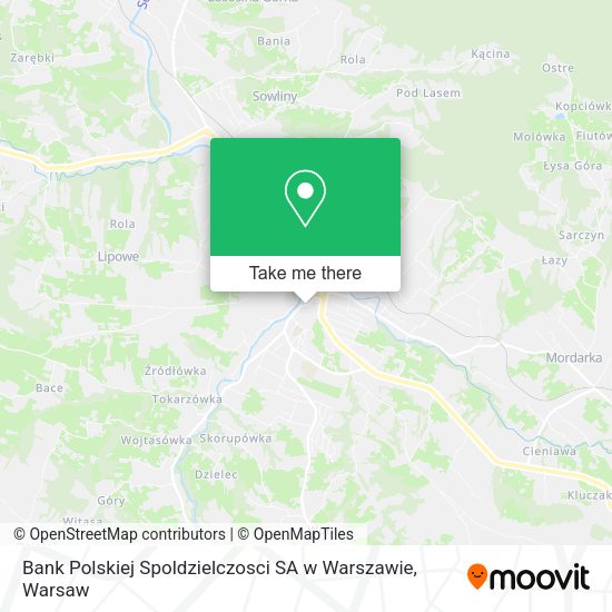 Bank Polskiej Spoldzielczosci SA w Warszawie map