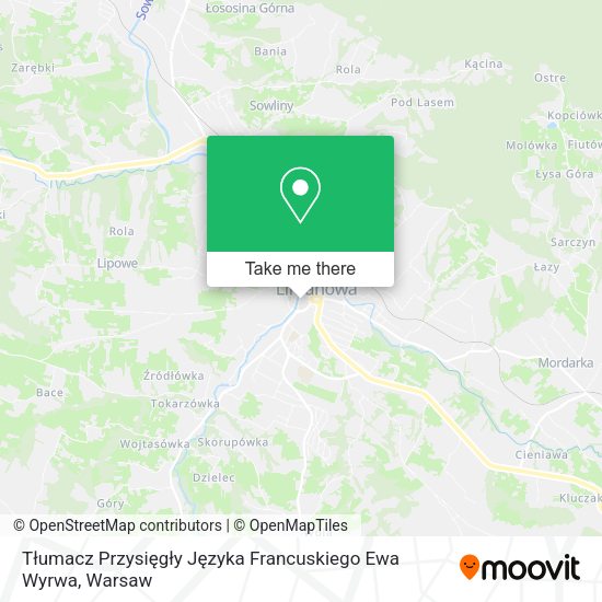 Tłumacz Przysięgły Języka Francuskiego Ewa Wyrwa map