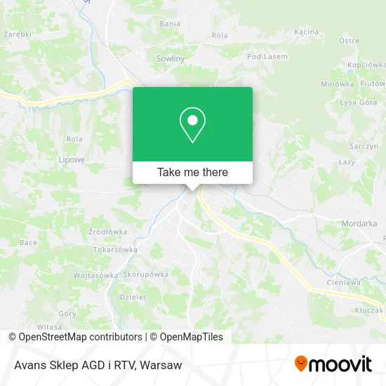 Карта Avans Sklep AGD i RTV