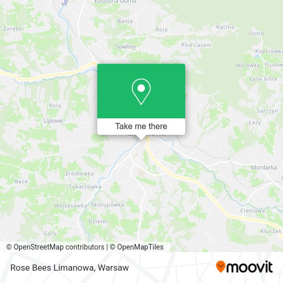 Rose Bees Limanowa map