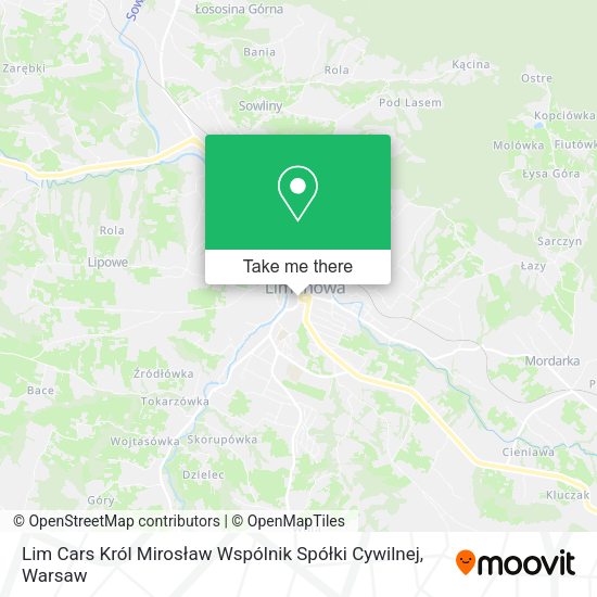 Lim Cars Król Mirosław Wspólnik Spółki Cywilnej map