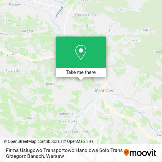 Firma Usługowo Transportowo Handlowa Solo Trans Grzegorz Banach map