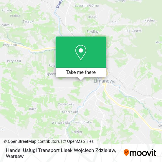 Handel Usługi Transport Lisek Wojciech Zdzisław map