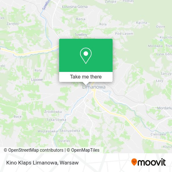 Kino Klaps Limanowa map