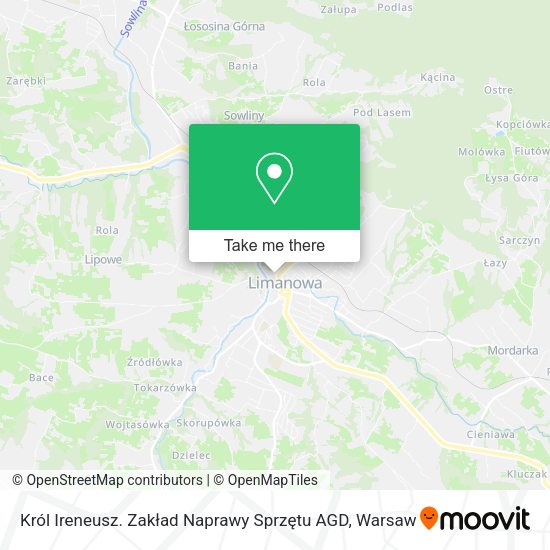 Król Ireneusz. Zakład Naprawy Sprzętu AGD map