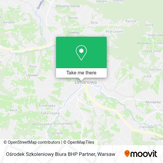 Ośrodek Szkoleniowy Biura BHP Partner map